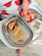 Load image into Gallery viewer, 1 x Baby, Toddler &amp; Kids Stainless Steel Divided Plate &amp; Cup Set