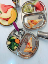 Load image into Gallery viewer, 1 x Baby, Toddler &amp; Kids Stainless Steel Divided Plate &amp; Cup Set